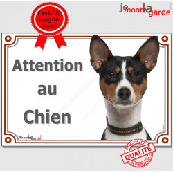 Basenji, plaque portail "Attention au Chien" 24 cm LUXE C