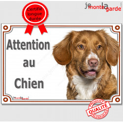 Nova Scotia, plaque portail "Attention au Chien" 24 cm LUX