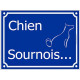 Attention au Chien Sournois... Plaque bleu portail humour marrant drôle panneau affiche pancarte