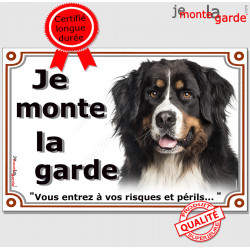 Bouvier Bernois, plaque "Je Monte la Garde" 24 cm LUX