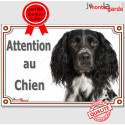 Münsterländer, plaque portail "Attention au Chien" 24 cm LUX D