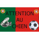 Football Portugal, Plaque Portail Attention au Chien, pancarte, affiche panneau