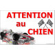 Formule 1 Automobile, Plaque Portail Attention au Chien, pancarte, affiche panneau