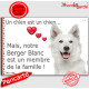Berger Blanc Suisse Tête, Plaque Portail un chien est un membre de la famille, pancarte, affiche panneau attention au chi en pho