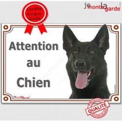 Berger Hollandais, plaque portail "Attention au Chien" 24 cm LUX