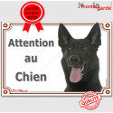 Berger Hollandais, plaque portail "Attention au Chien" 24 cm LUX