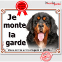 Dogue du Tibet, plaque portail "Je Monte la Garde" 2 tailles LUX D