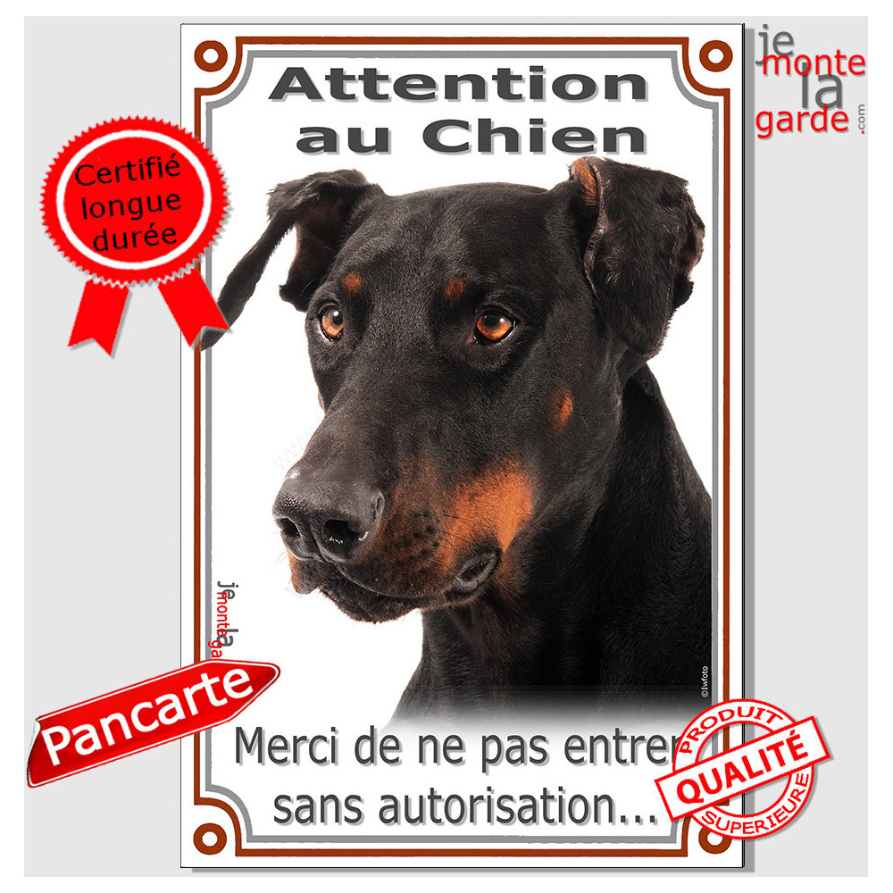 Cane Corso fauve Tête, Plaque Attention au Chien affiche panneau