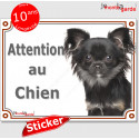 Chihuahua, autocollant "Attention au Chien" 16 cm