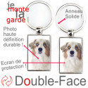 Porte-Clefs Métal, double face photo Berger Australien