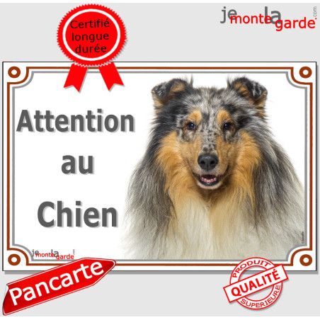 Colley, plaque portail "Attention au Chien" 24 cm LUX Colley, plaque portail "Attention au Chien" 24 cm LUX