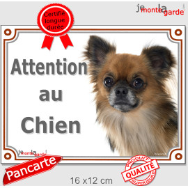 Chihuahua, plaque portail "Attention au Chien" 2 tailles LUX D