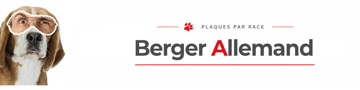Berger Allemand – Signalétique “Chien de garde” et objets assortis