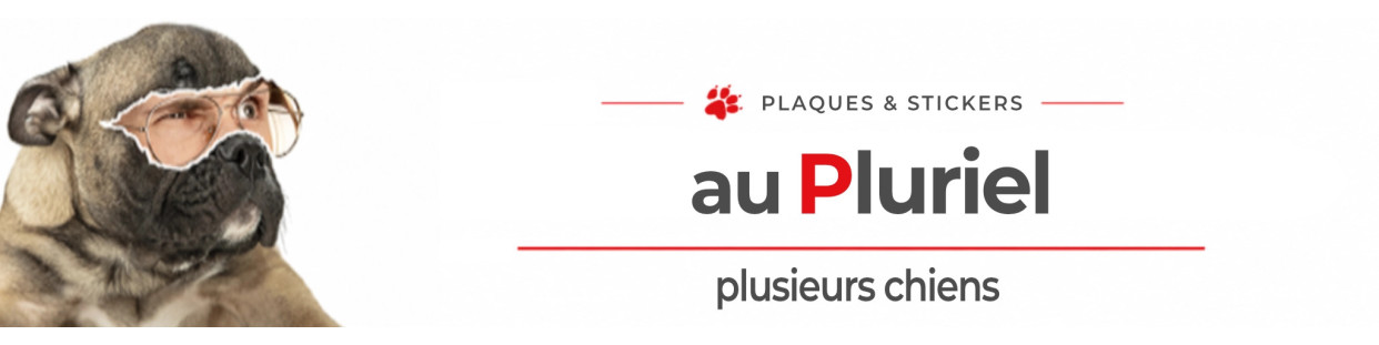 Pancartes Attention aux chiens | Plusieurs chiens