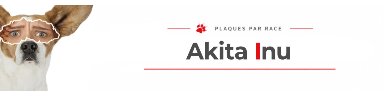 Akita Inu Japonais – Monte la Garde, Stickers et Panneaux