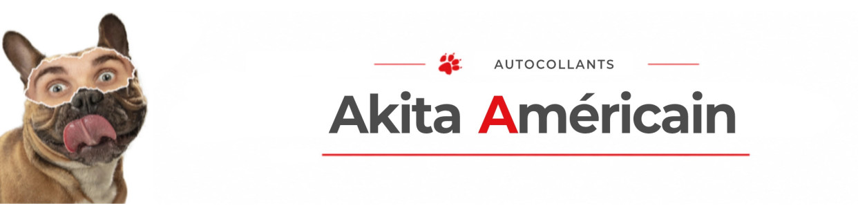 Stickers Akita Américain | Autocollants chien