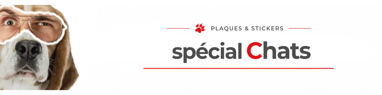 Pancartes et stickers Chats | Sécurité, présence et décoration