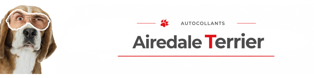 Stickers Airedale Terrier | Autocollants chien