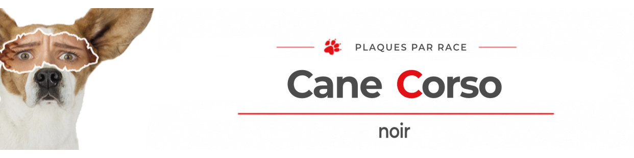 Cane Corso noir – Plaques, stickers et porte-clés