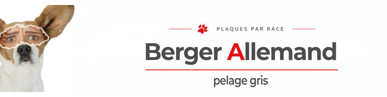 Berger Allemand gris – Plaques, stickers et porte-clés