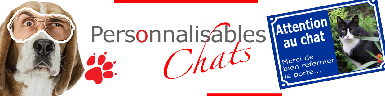 Plaques et pancartes personnalisables avec votre chat