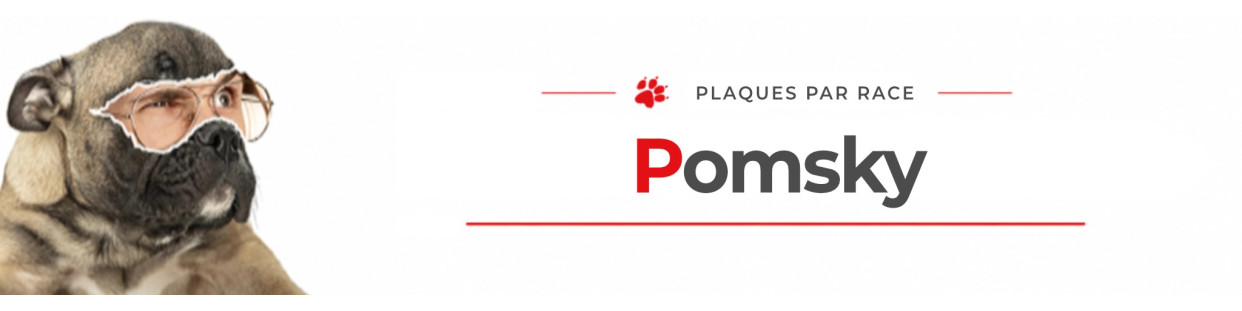 Pomsky – Plaques, stickers et porte-clés