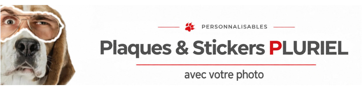 Pancartes personnalisées plusieurs chiens avec photo