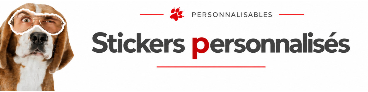 Stickers personnalisés chien avec photo | Autocollants