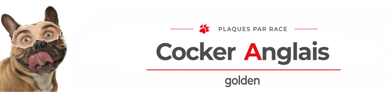Cocker Anglais fauve roux – Plaques, stickers et porte-clés