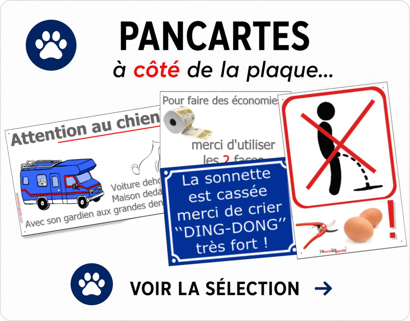 Pancartes originales et décalées