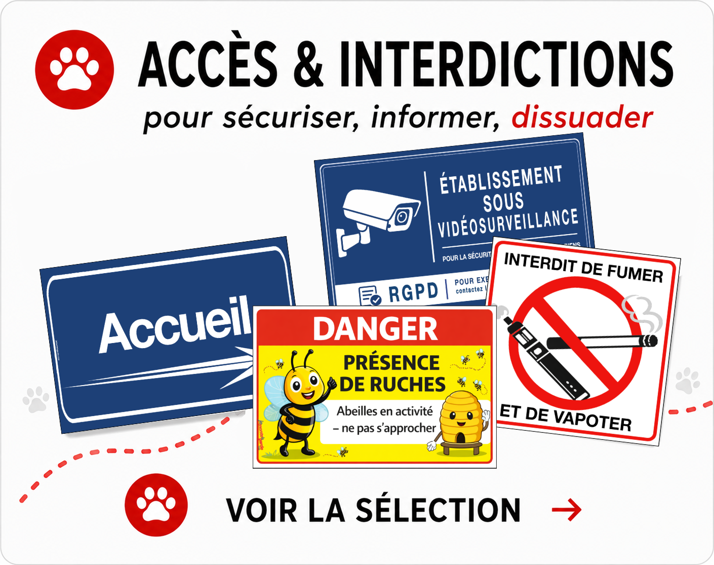 Signalétique accès et interdictions