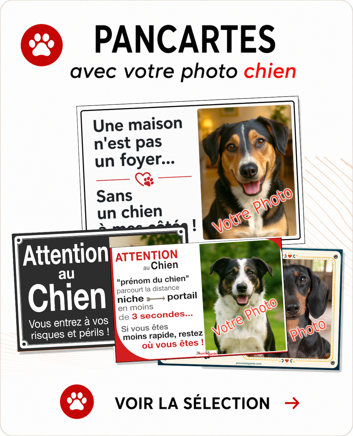 Produits personnalisables pour chiens